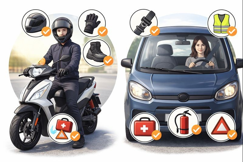 Équipement obligatoire scooter