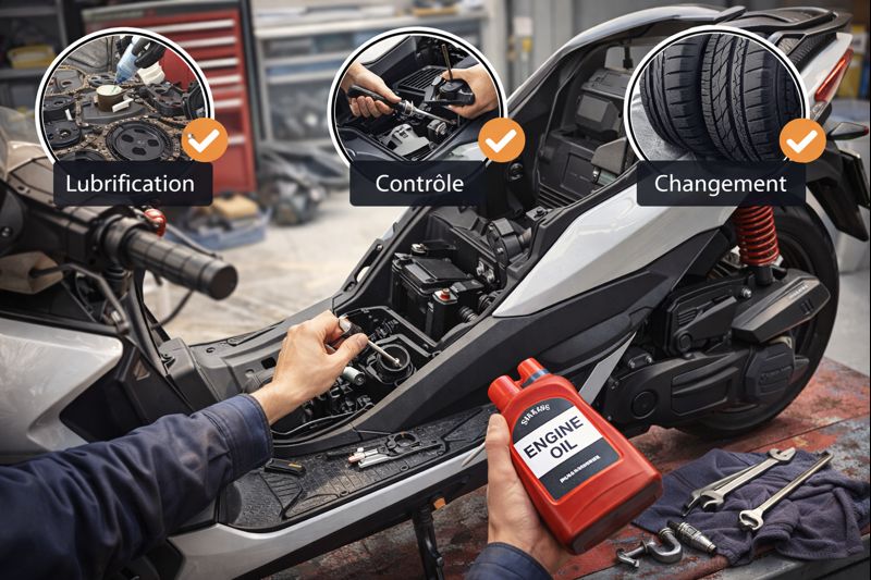 Entretien scooter maintenance