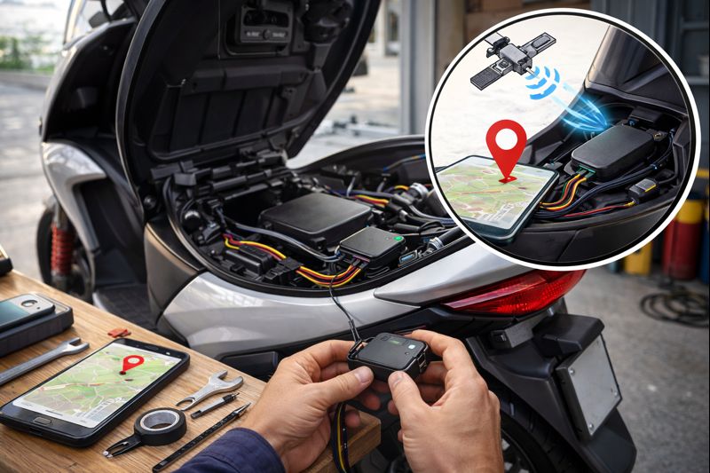 Traceur GPS pour scooter
